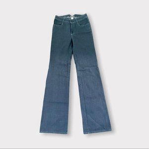 EDUN Retro High Rise Flare leg stretch jeans in Light black Size 26 NWT